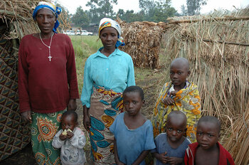 Familie in Nord-Kivu
