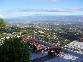 Blick auf Port-au-Prince
