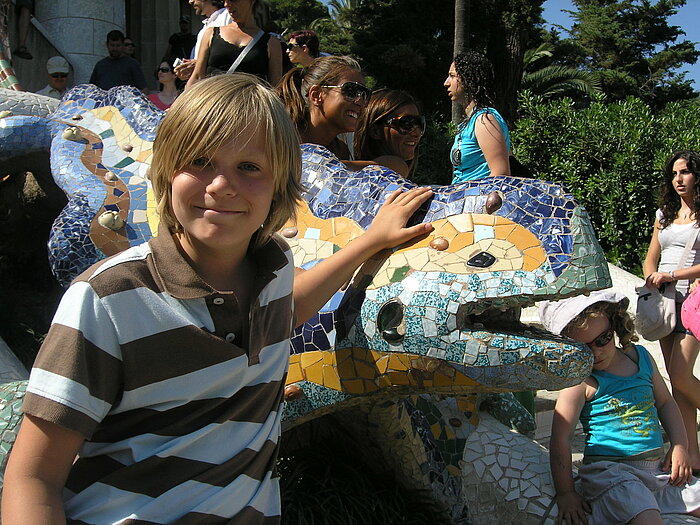 Niko im Park Güell