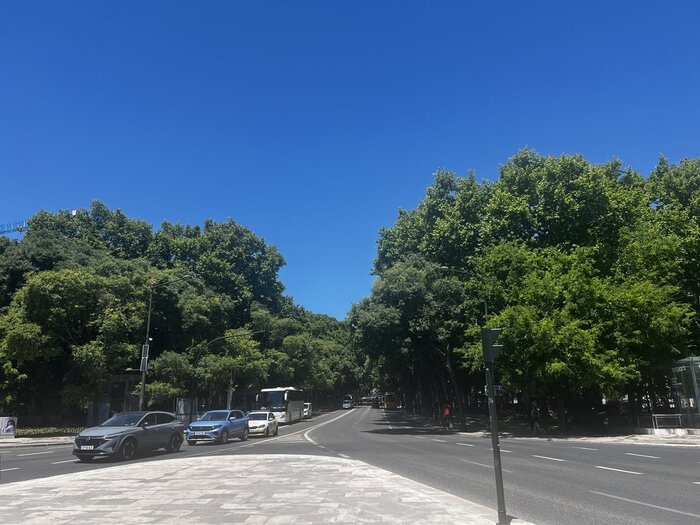 Prachtstraße in Lissabon