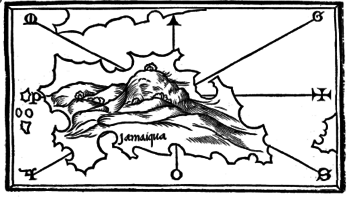 Historische Karte von Jamaika
