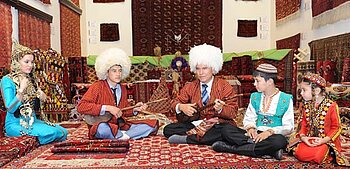 Turkmenen mit dem Telpek