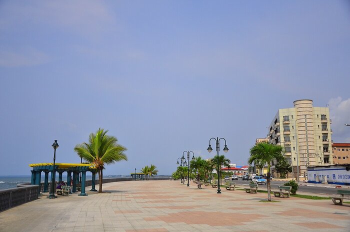 Strandpromenade in Bata in Äquatorialguinea