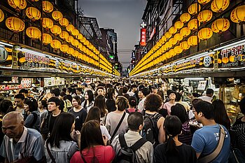 Nachtmarkt in Keelung