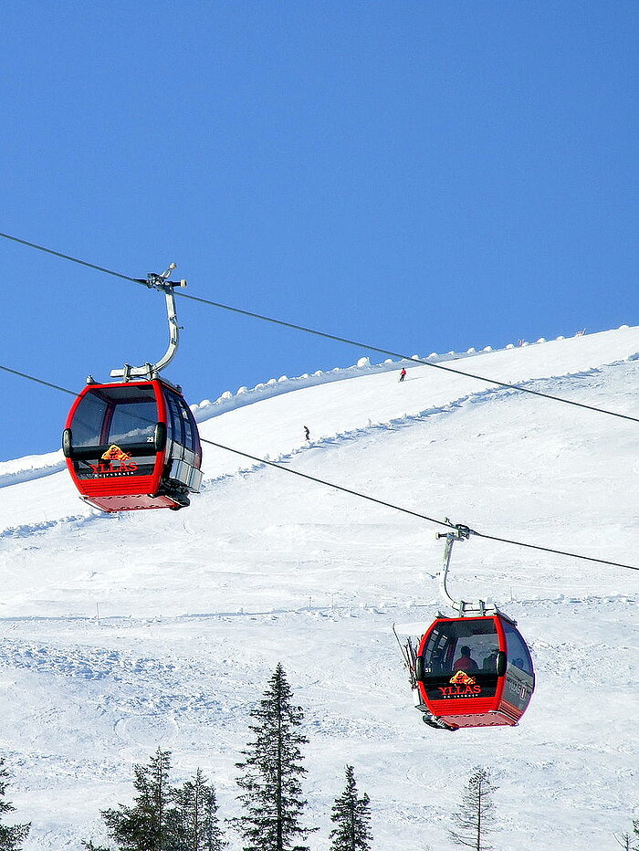 Seilbahn als Saunagondel zum Yllästunturi