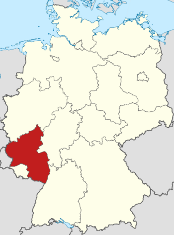 Lage Karte Rheinland-Pfalz