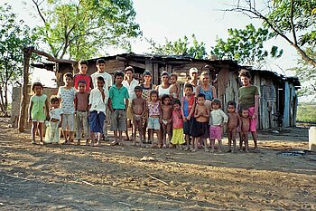 Extrem arme Familie in Nicaragua