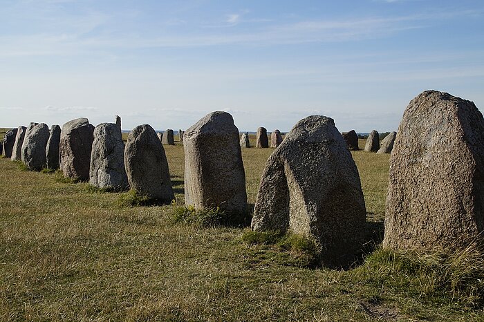 Schiffssetzung in Schweden