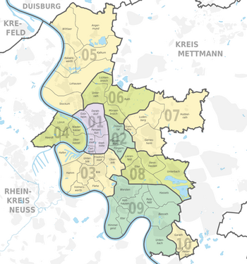 Düsseldorf Stadtteile