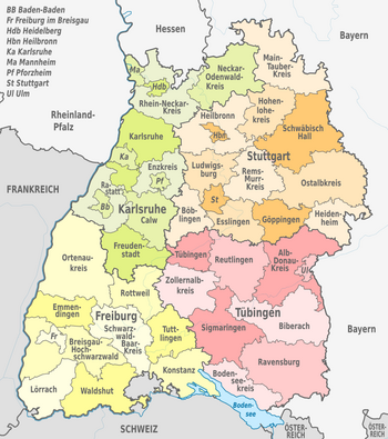 Karte Baden-Württemberg