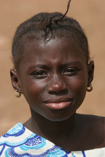Mädchen vom Volk der Bambara in Mali