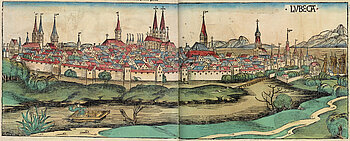 Lübeck Stadtansicht 1493