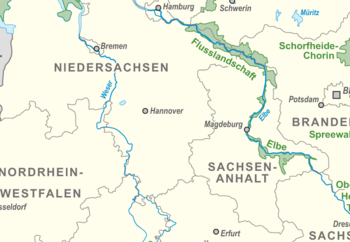 Karte Biosphärenreservate Sachsen-Anhalt