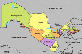 Politische Gliederung von Usbekistan