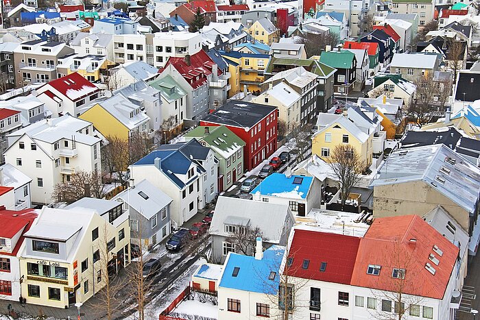 Reykjavik von oben