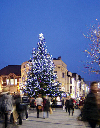 Weihnachtsbaum in Liverpool