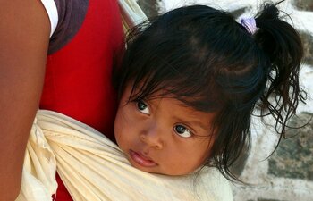 Kleine Einwohnerin von Mexiko