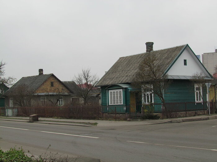 Häuser in Slonim in Belarus