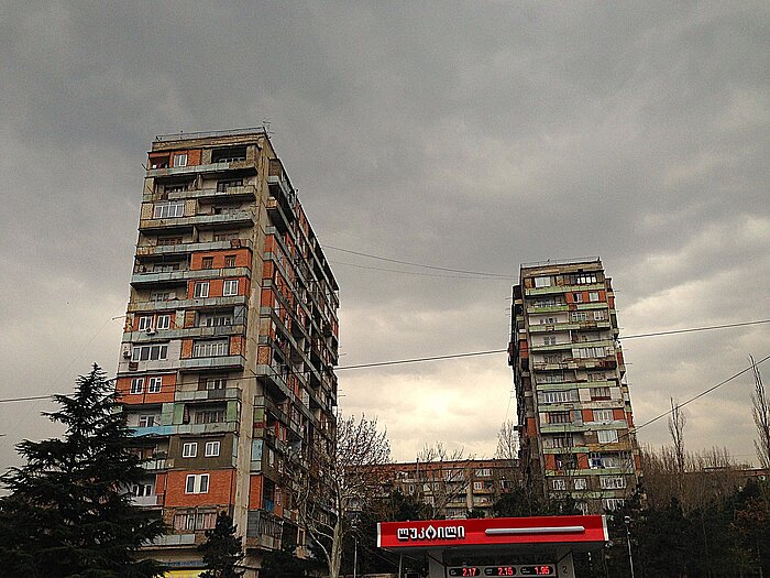 Hochhäuser in Tiflis