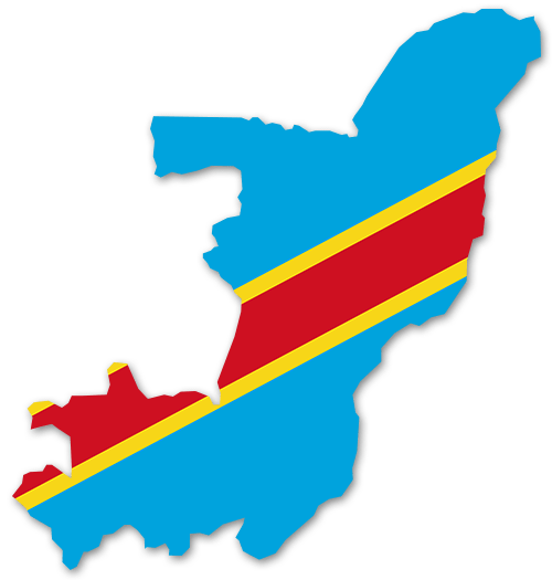 Kongo, Demokratische Republik Umriss