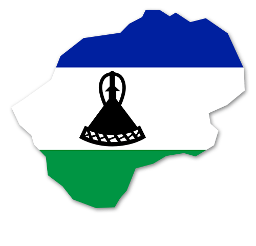 Lesotho Umriss