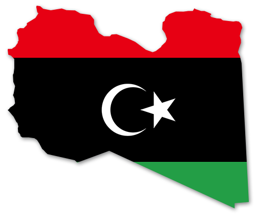 Libyen Umriss