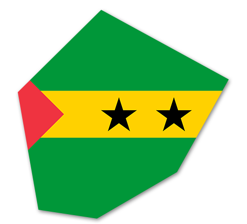 São Tomé und Príncipe Umriss