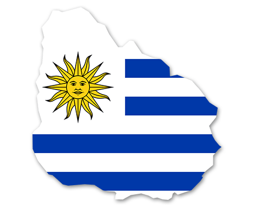 Uruguay Umriss