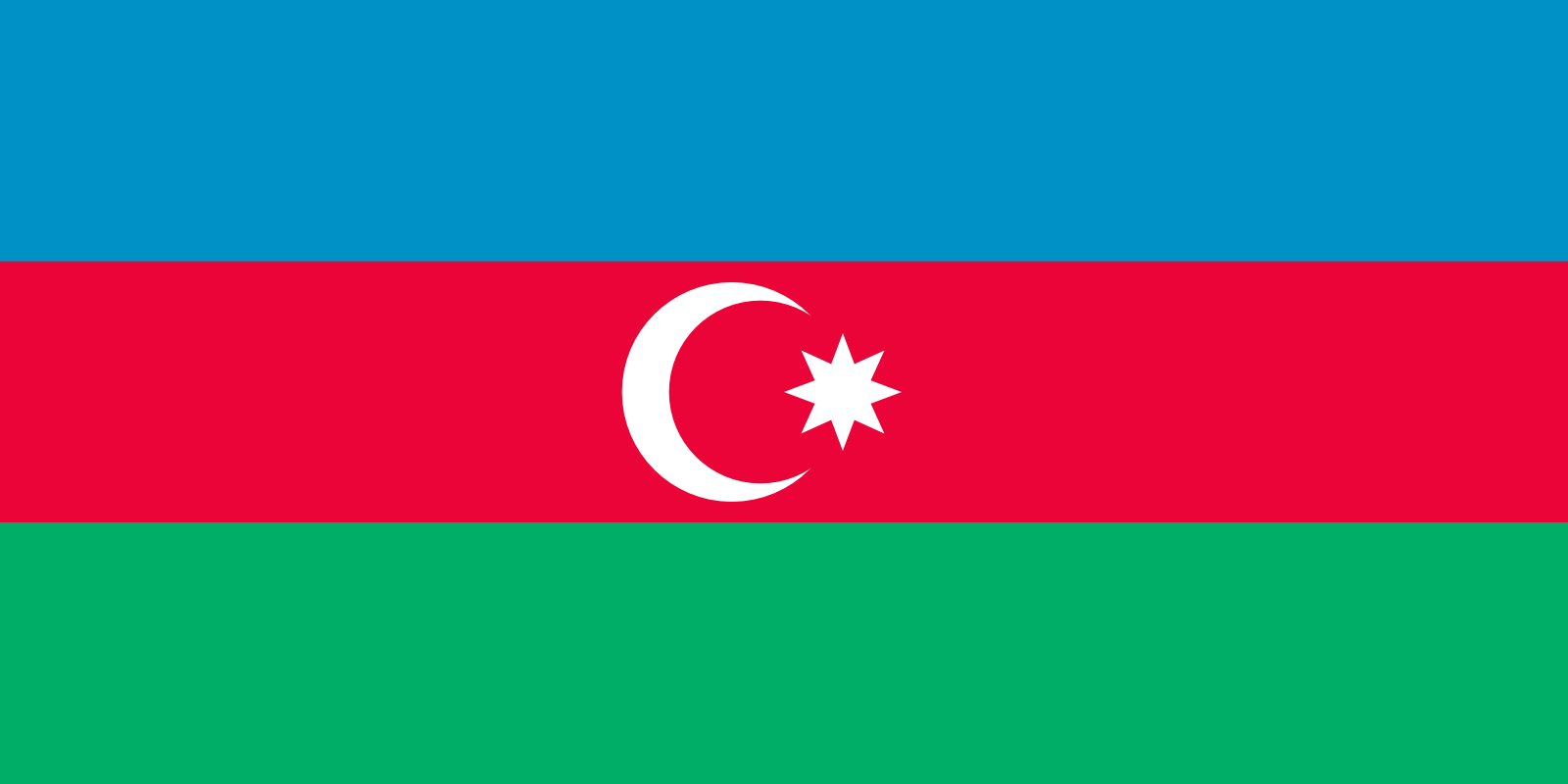 Aserbaidschans Flagge