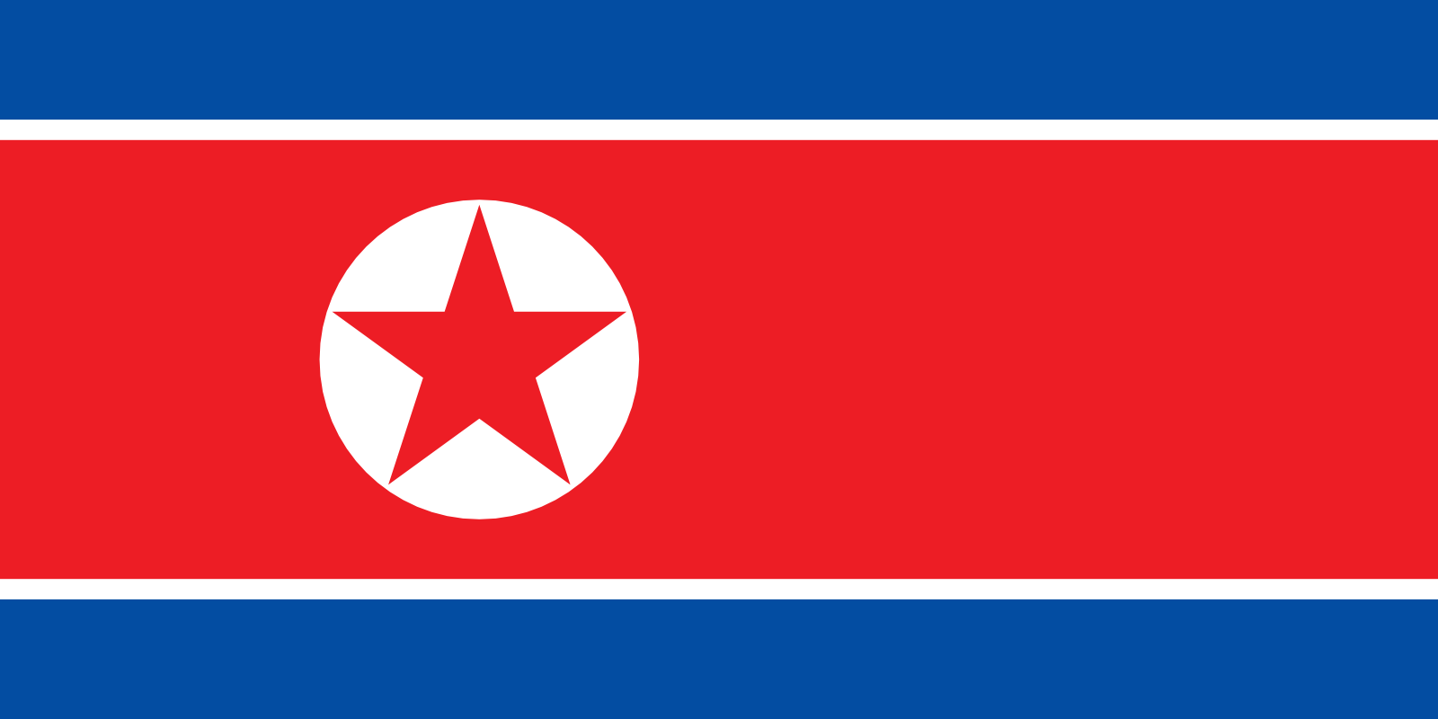Demokratische Volksrepublik Koreas Flagge