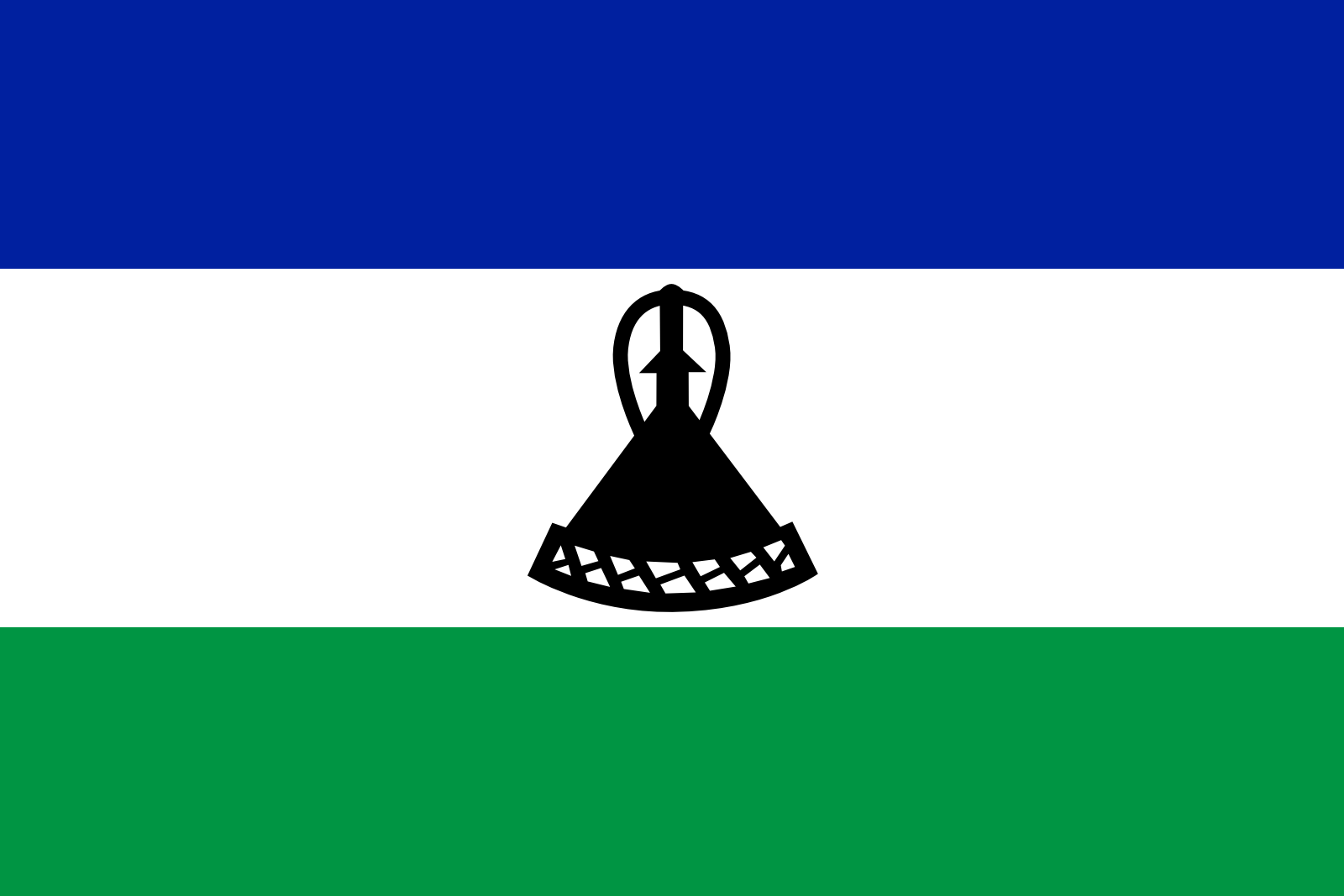 Lesothos Flagge