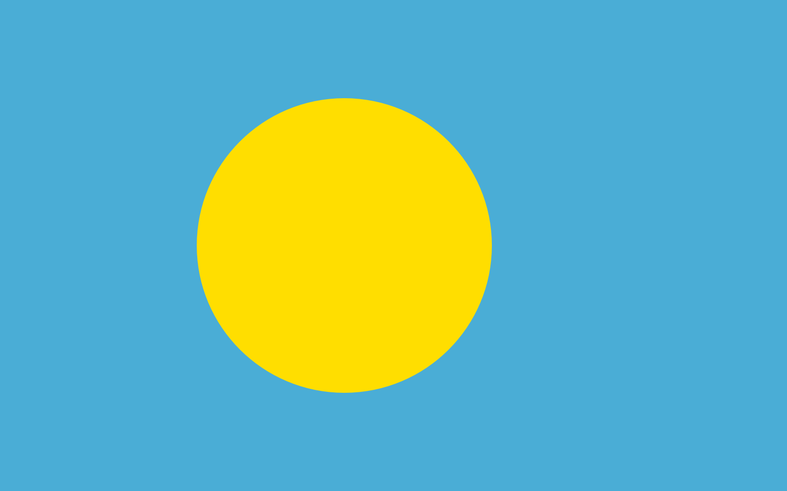 Palaus Flagge