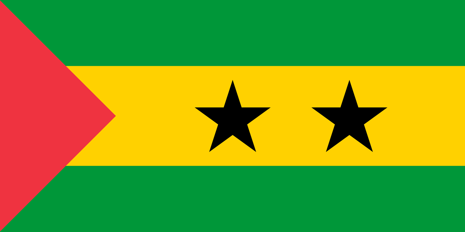 São Tomé und Príncipes Flagge