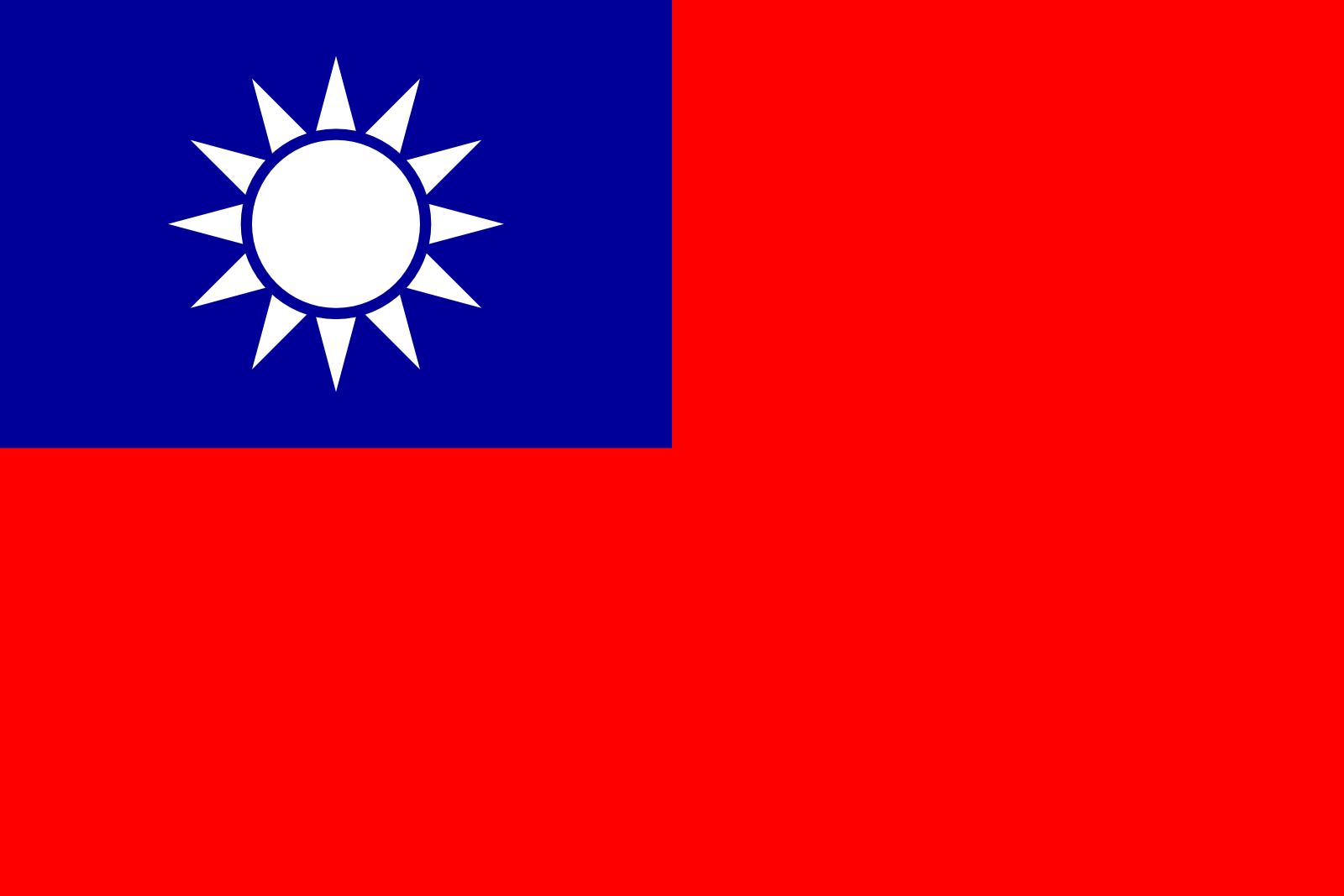 Taiwans Flagge