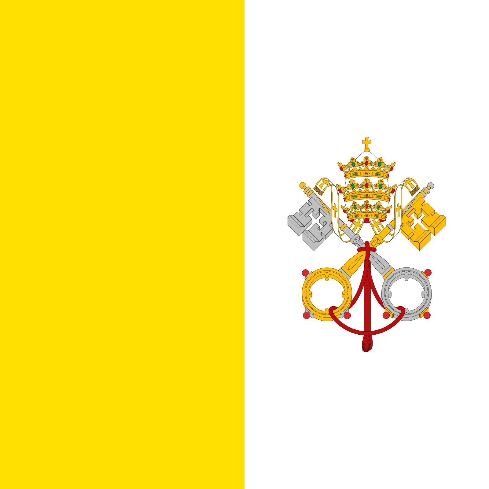 Vatikanstadts Flagge