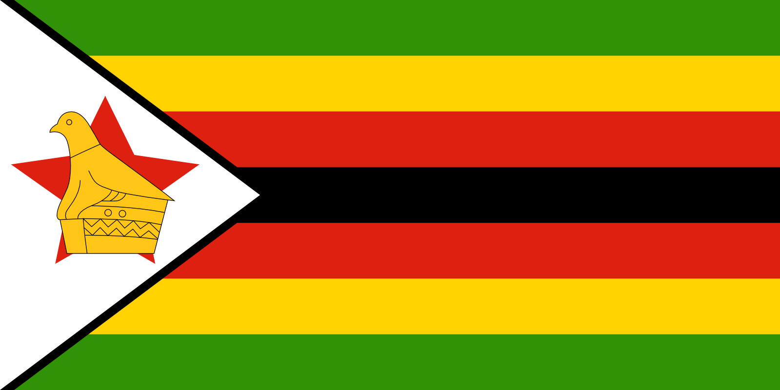 Simbabwes Flagge